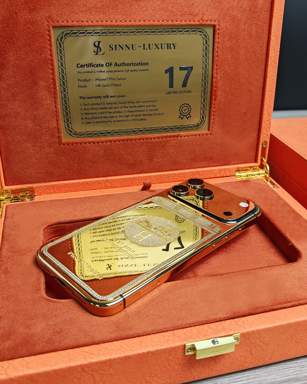 Parisian Elite Equestrian Diamond 24K Gold iPhone 18 Pro Max / 18 Pro / 17 Pro Max / 17 Pro — SINNU LUXURY Limited Edition