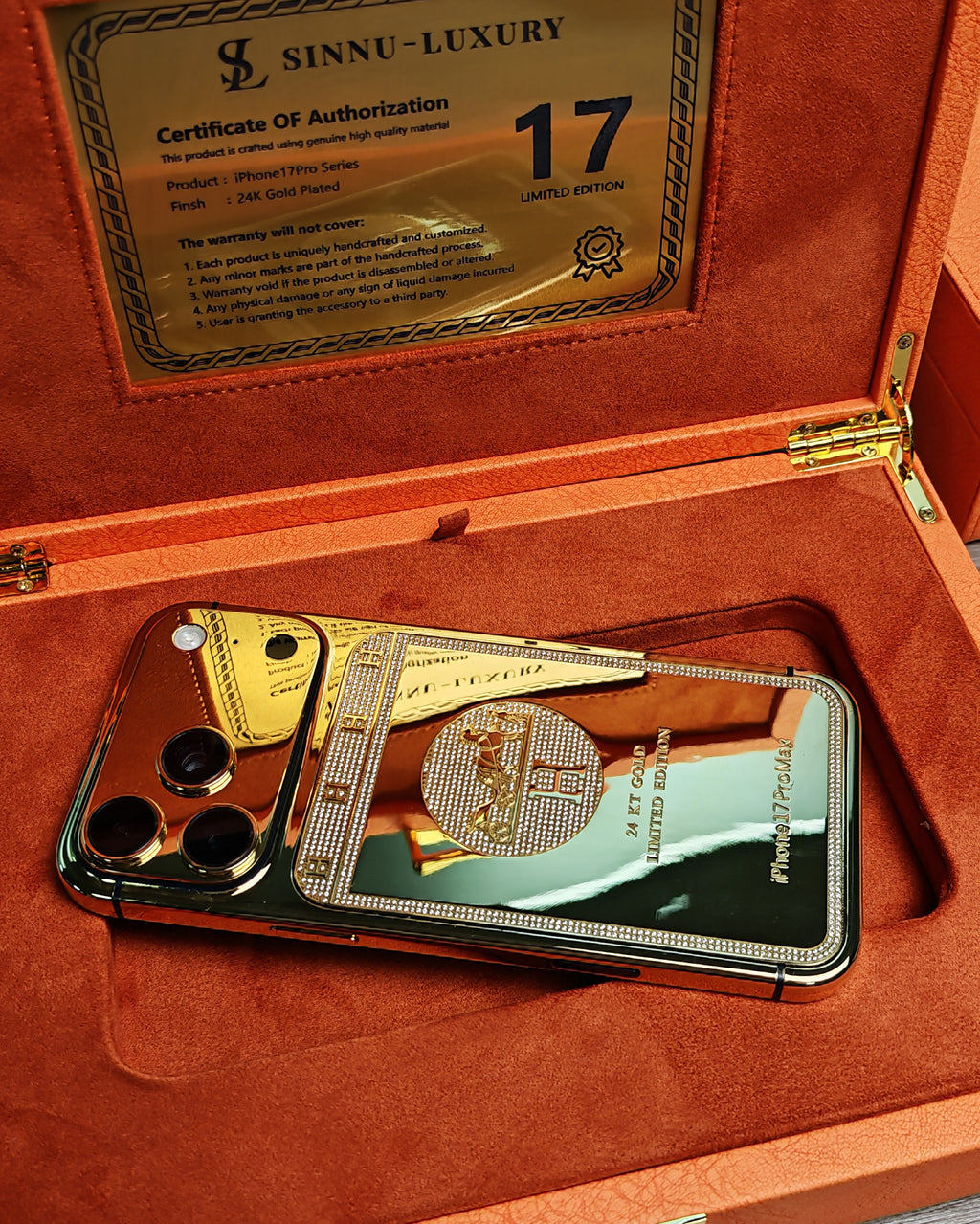Parisian Elite Equestrian Diamond 24K Gold iPhone 18 Pro Max / 18 Pro / 17 Pro Max / 17 Pro — SINNU LUXURY Limited Edition