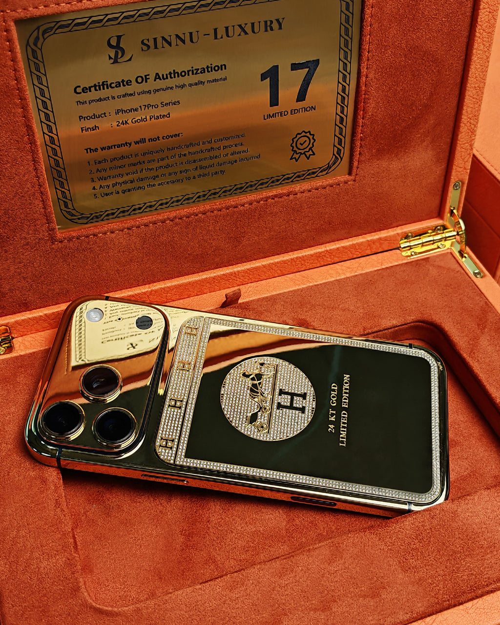 Parisian Elite Equestrian Diamond 24K Gold iPhone 18 Pro Max / 18 Pro / 17 Pro Max / 17 Pro — SINNU LUXURY Limited Edition
