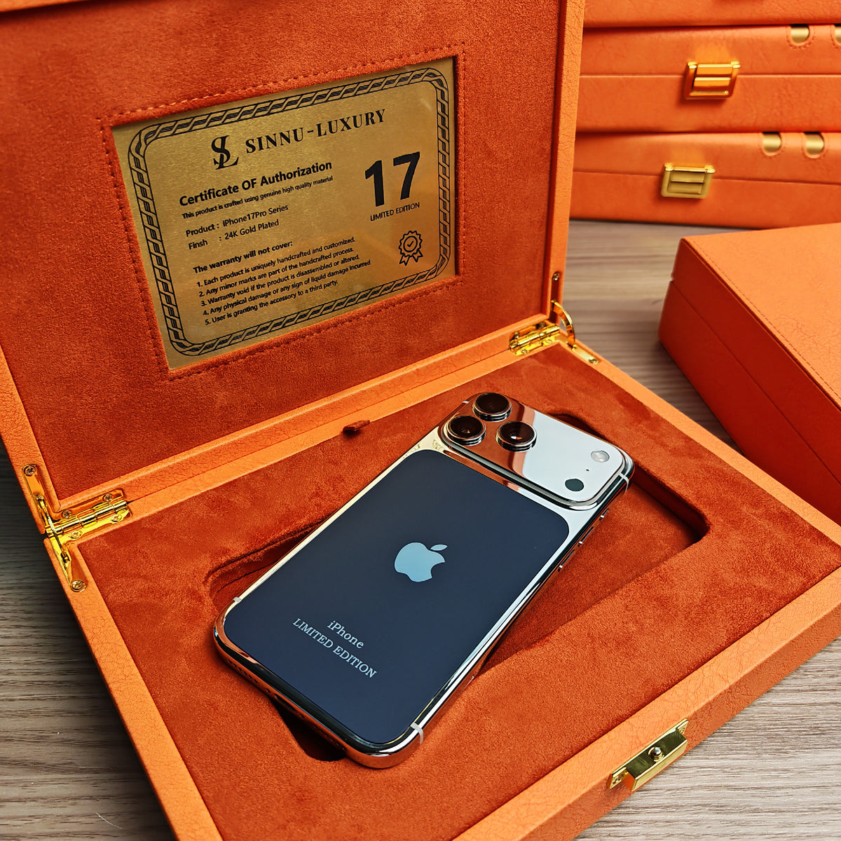 Platinum Blue Special Edition iPhone 18 Pro Max / 18 Pro / 17 Pro Max / 17 Pro — SINNU LUXURY