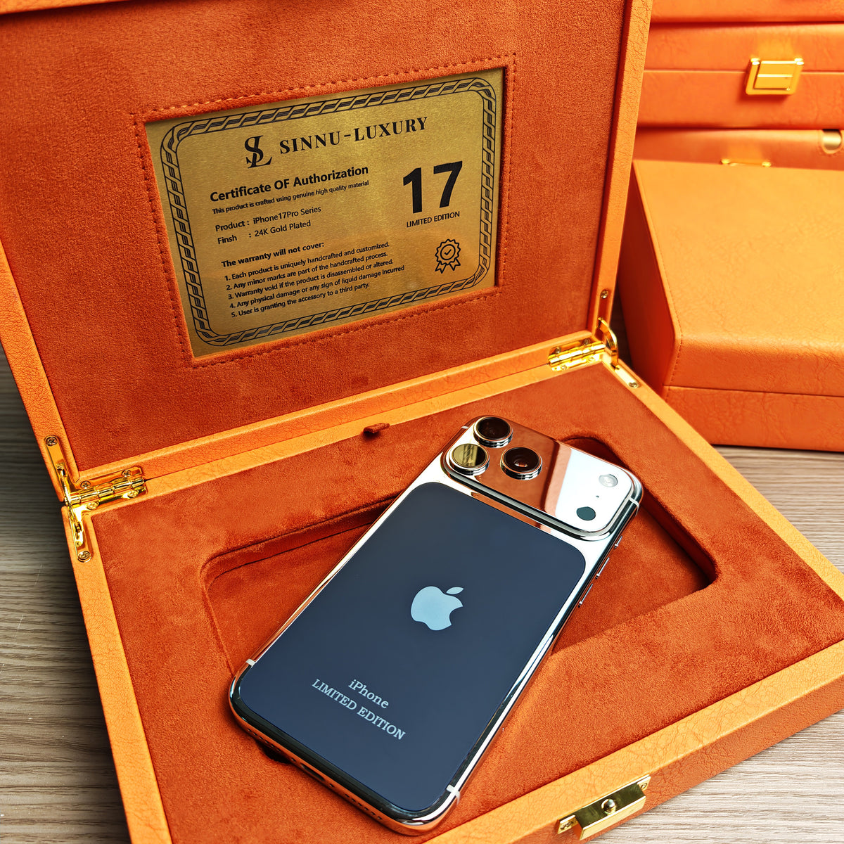Platinum Blue Special Edition iPhone 18 Pro Max / 18 Pro / 17 Pro Max / 17 Pro — SINNU LUXURY