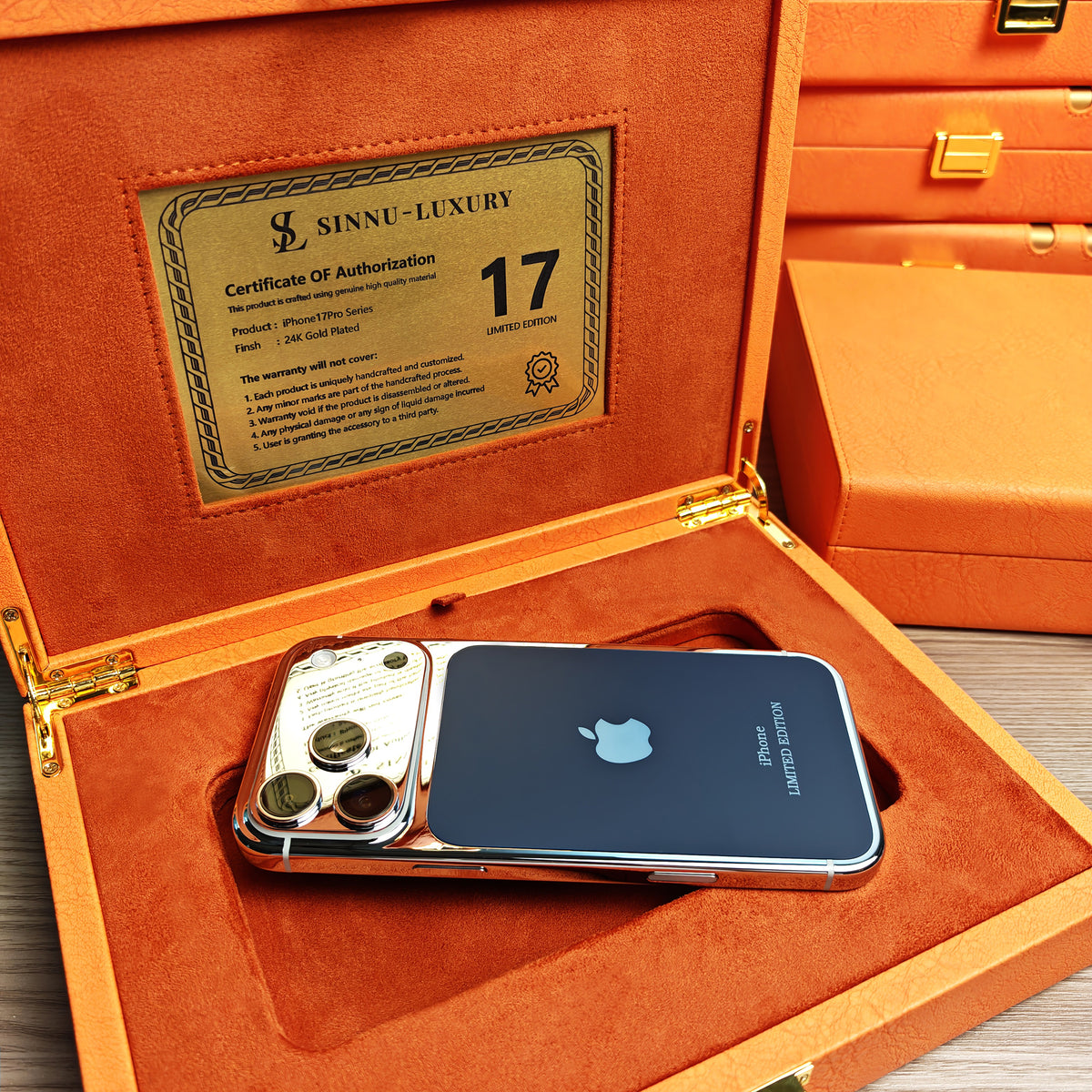 Platinum Blue Special Edition iPhone 18 Pro Max / 18 Pro / 17 Pro Max / 17 Pro — SINNU LUXURY