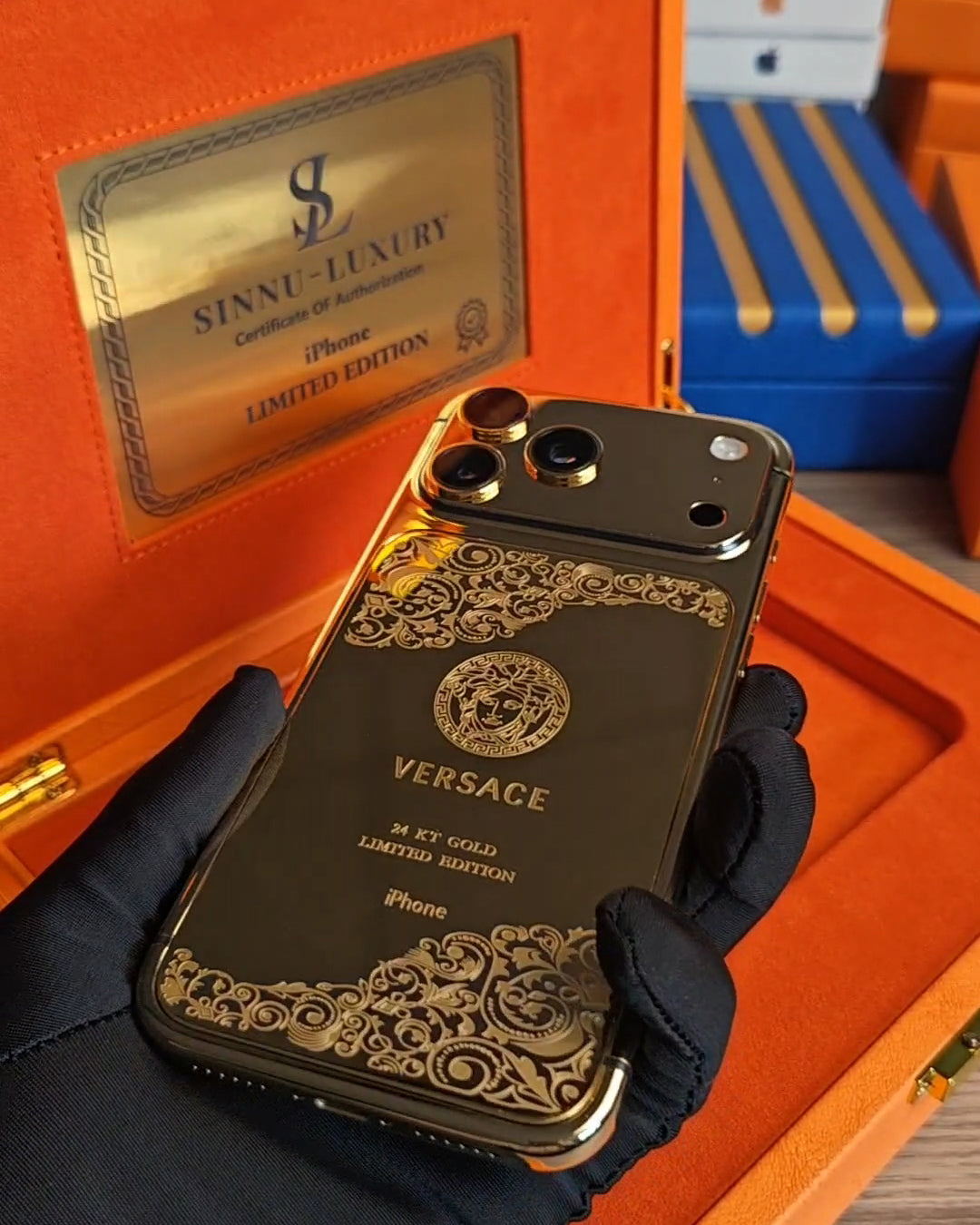 Greek Goddess Mythology 24K Gold iPhone 18 Pro Max / 18 Pro / 17 Pro Max / 17 Pro — SINNU LUXURY Limited Edition