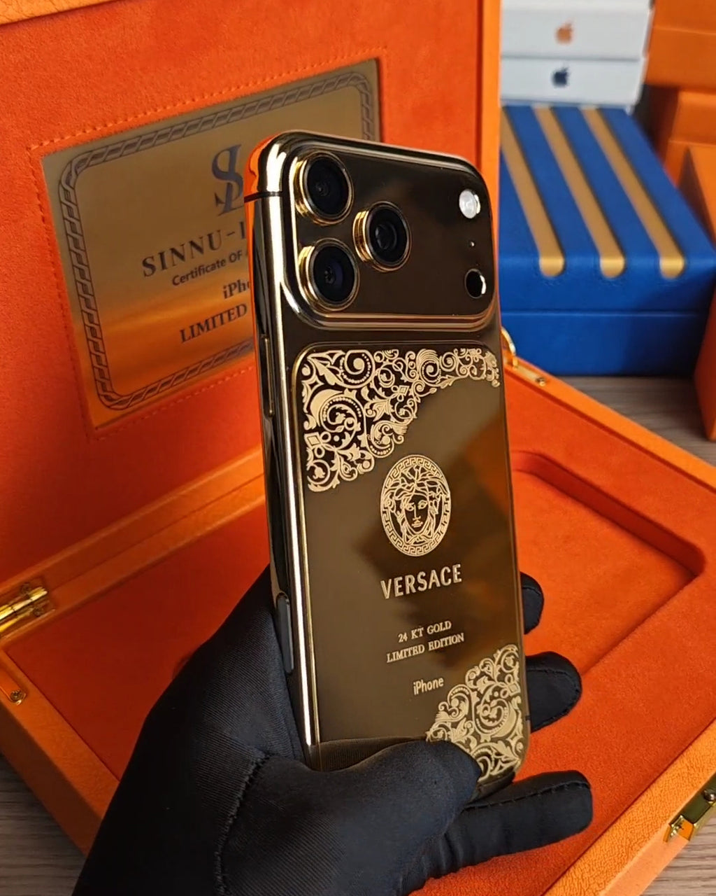 Greek Goddess Mythology 24K Gold iPhone 18 Pro Max / 18 Pro / 17 Pro Max / 17 Pro — SINNU LUXURY Limited Edition