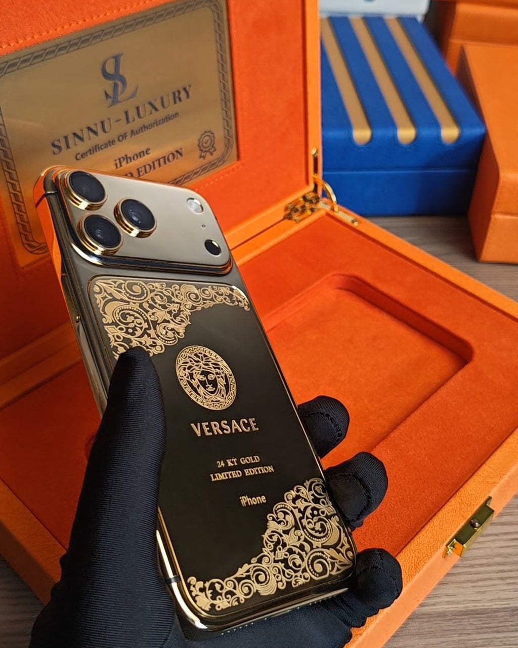 Greek Goddess Mythology 24K Gold iPhone 18 Pro Max / 18 Pro / 17 Pro Max / 17 Pro — SINNU LUXURY Limited Edition