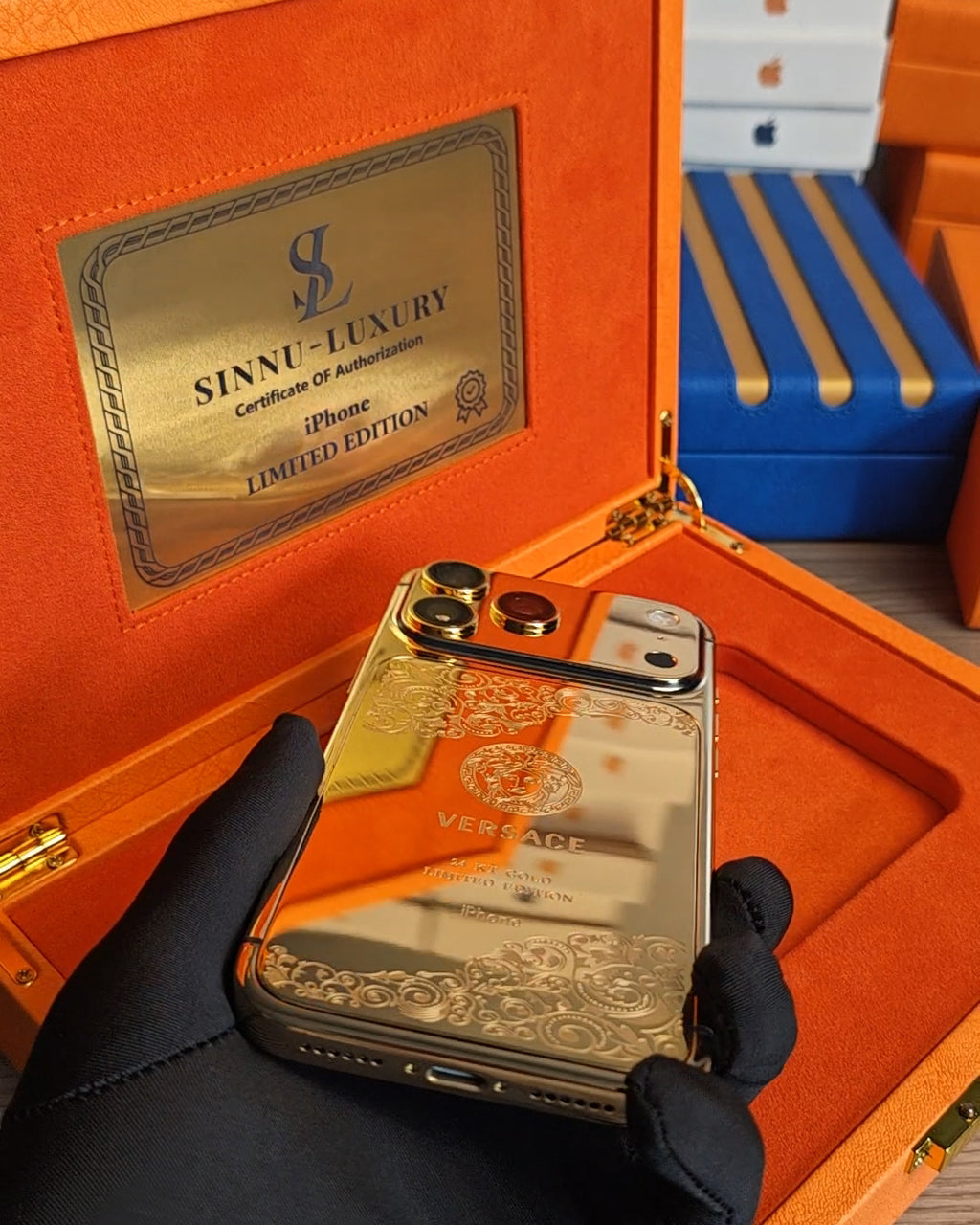 Greek Goddess Mythology 24K Gold iPhone 18 Pro Max / 18 Pro / 17 Pro Max / 17 Pro — SINNU LUXURY Limited Edition