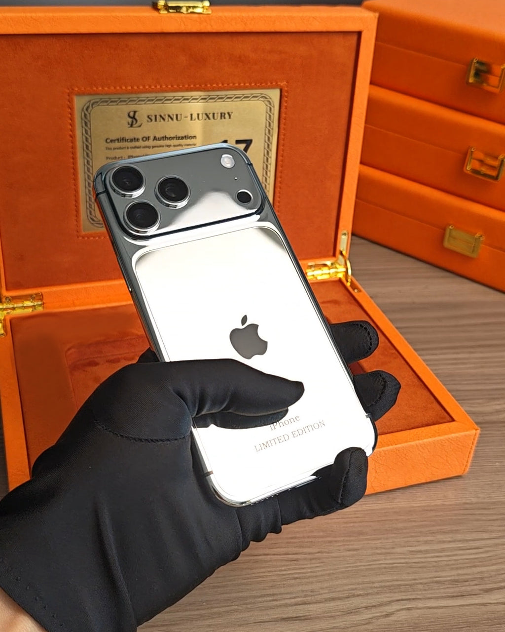 Platinum Limited Edition iPhone 18 Pro Max / 18 Pro / 17 Pro Max / 17 Pro — SINNU LUXURY