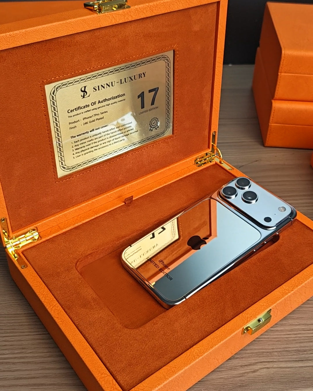 Platinum Limited Edition iPhone 18 Pro Max / 18 Pro / 17 Pro Max / 17 Pro — SINNU LUXURY