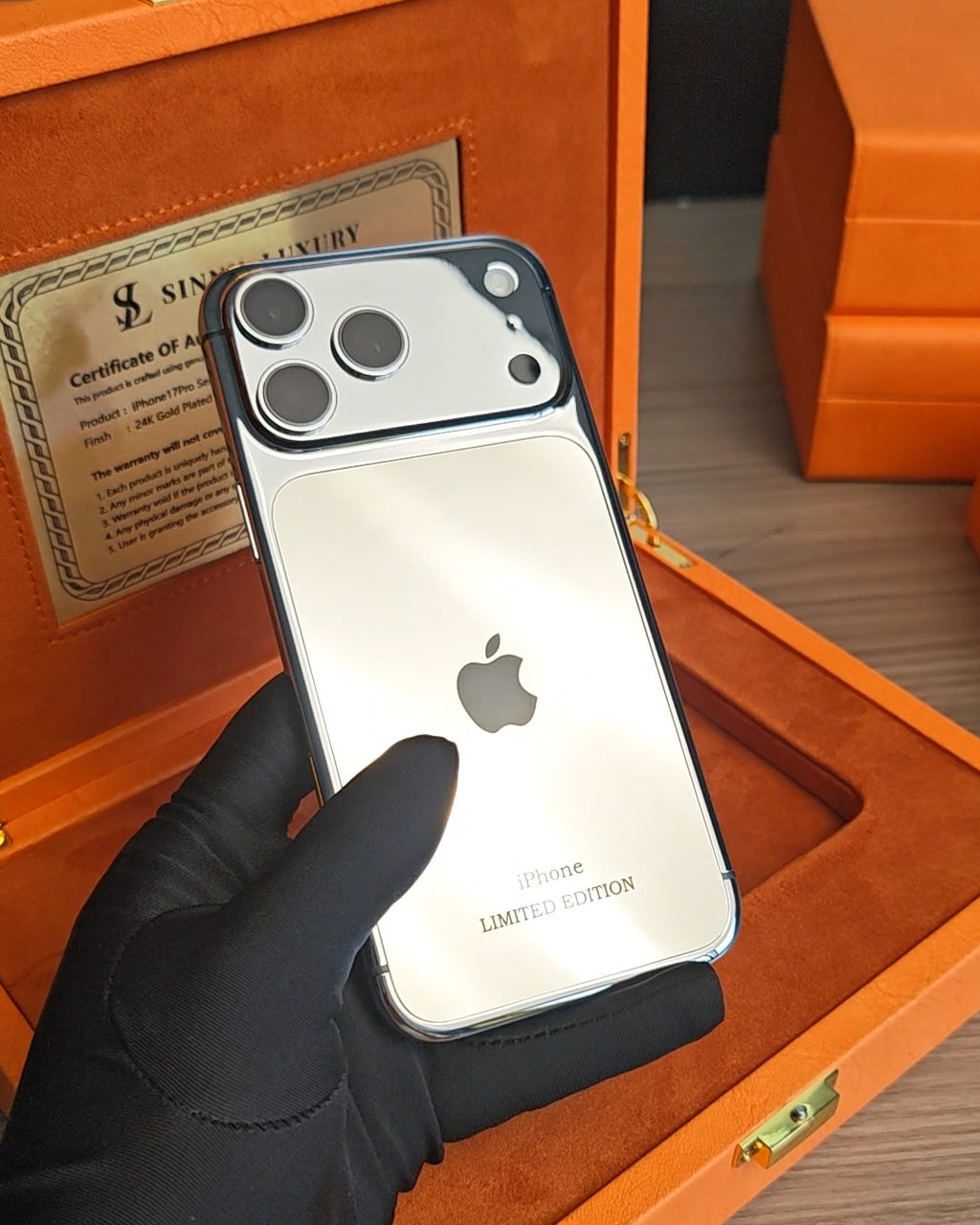 Platinum Limited Edition iPhone 18 Pro Max / 18 Pro / 17 Pro Max / 17 Pro — SINNU LUXURY