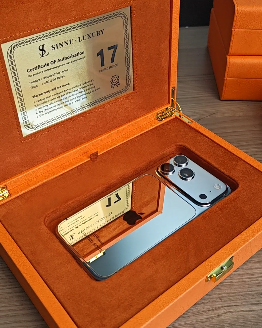 Platinum Limited Edition iPhone 18 Pro Max / 18 Pro / 17 Pro Max / 17 Pro — SINNU LUXURY