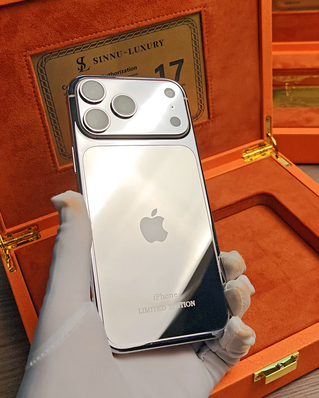 Platinum Limited Edition iPhone 18 Pro Max / 18 Pro / 17 Pro Max / 17 Pro — SINNU LUXURY