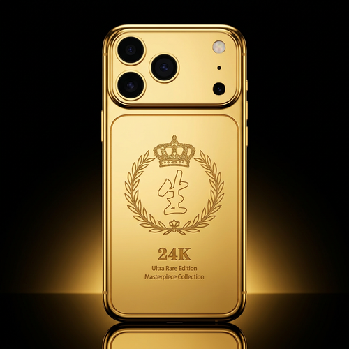 Bespoke Custom Pattern Full Gold iPhone