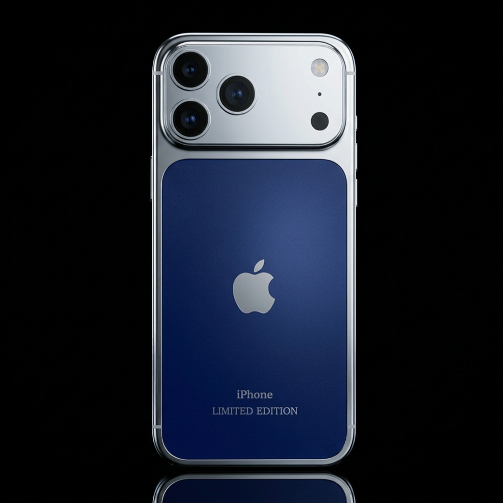 Platinum Blue Special Edition iPhone 18 Pro Max / 18 Pro / 17 Pro Max / 17 Pro — SINNU LUXURY
