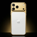 White Pearl 24K Gold iPhone 18 Pro Max / 18 Pro / 17 Pro Max / 17 Pro — SINNU LUXURY Limited Edition